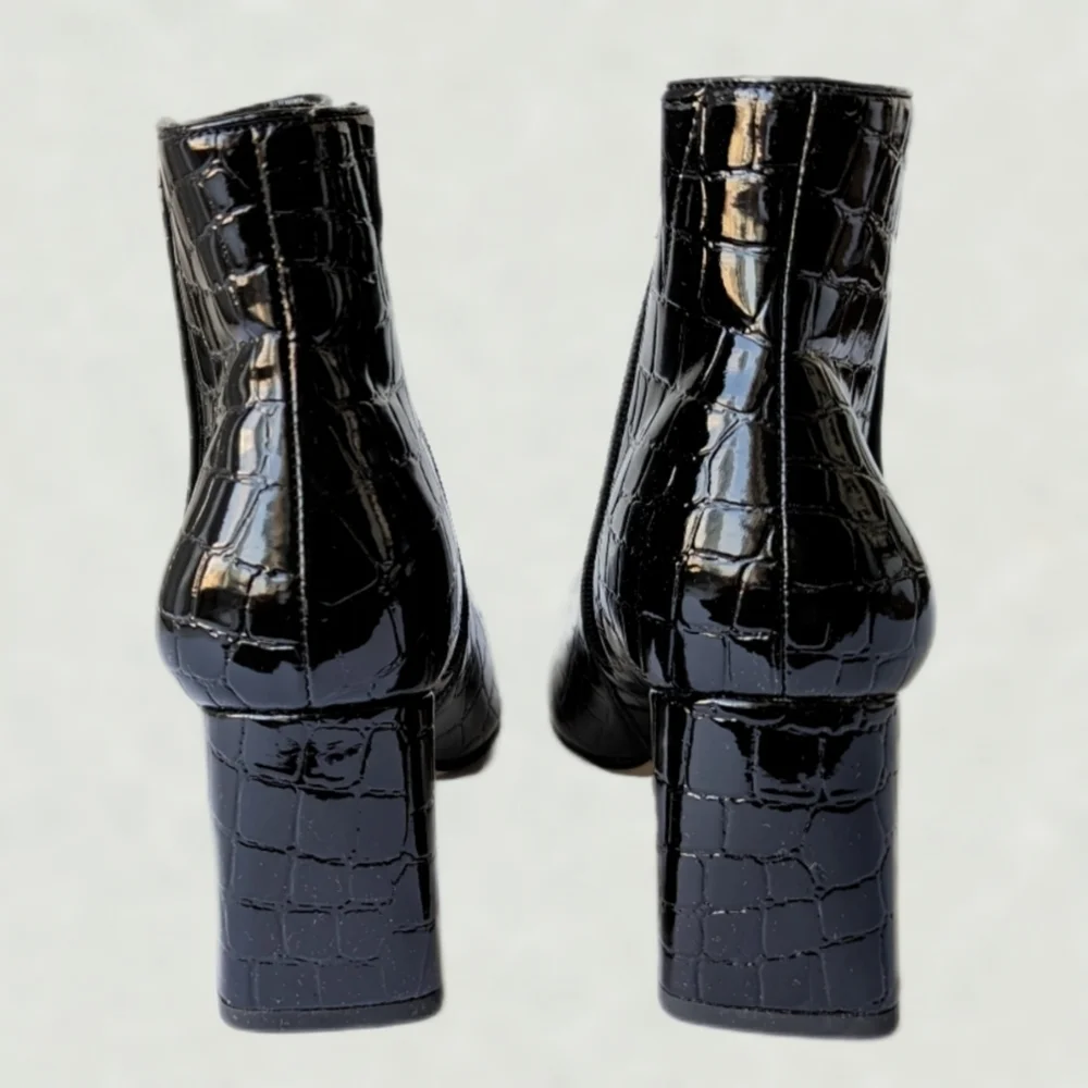 Eloquii Lexa Faux Patent Croc Leather 3